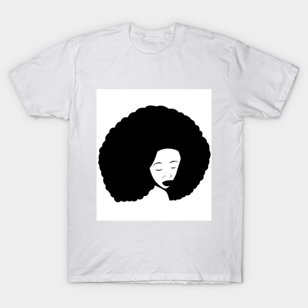 Black and white woman with African heritage T-Shirt by Spinkly